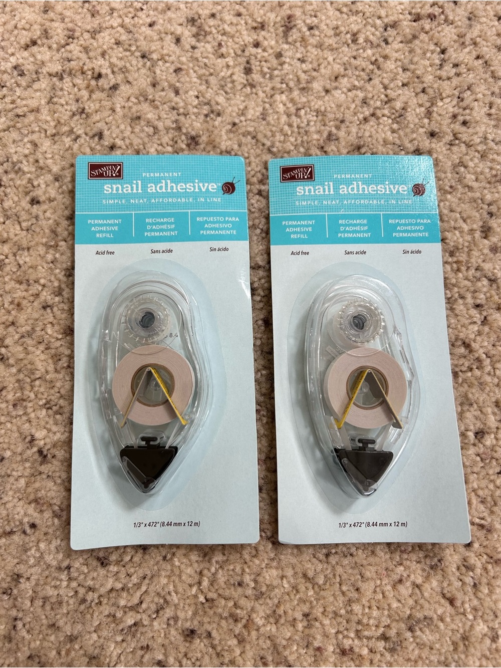 Stampin up snail adhesive refill set of two